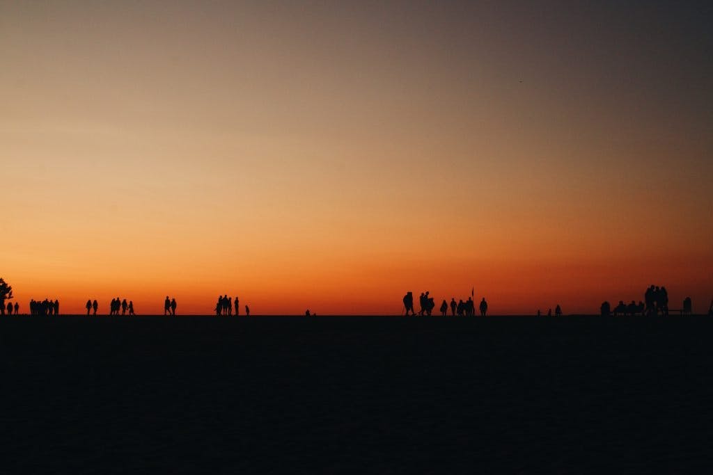Holland Sunset on the beach
