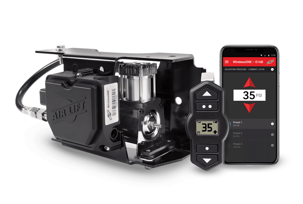 WirelessOne 25980EZ including compressor and manifold mount, controller, and app